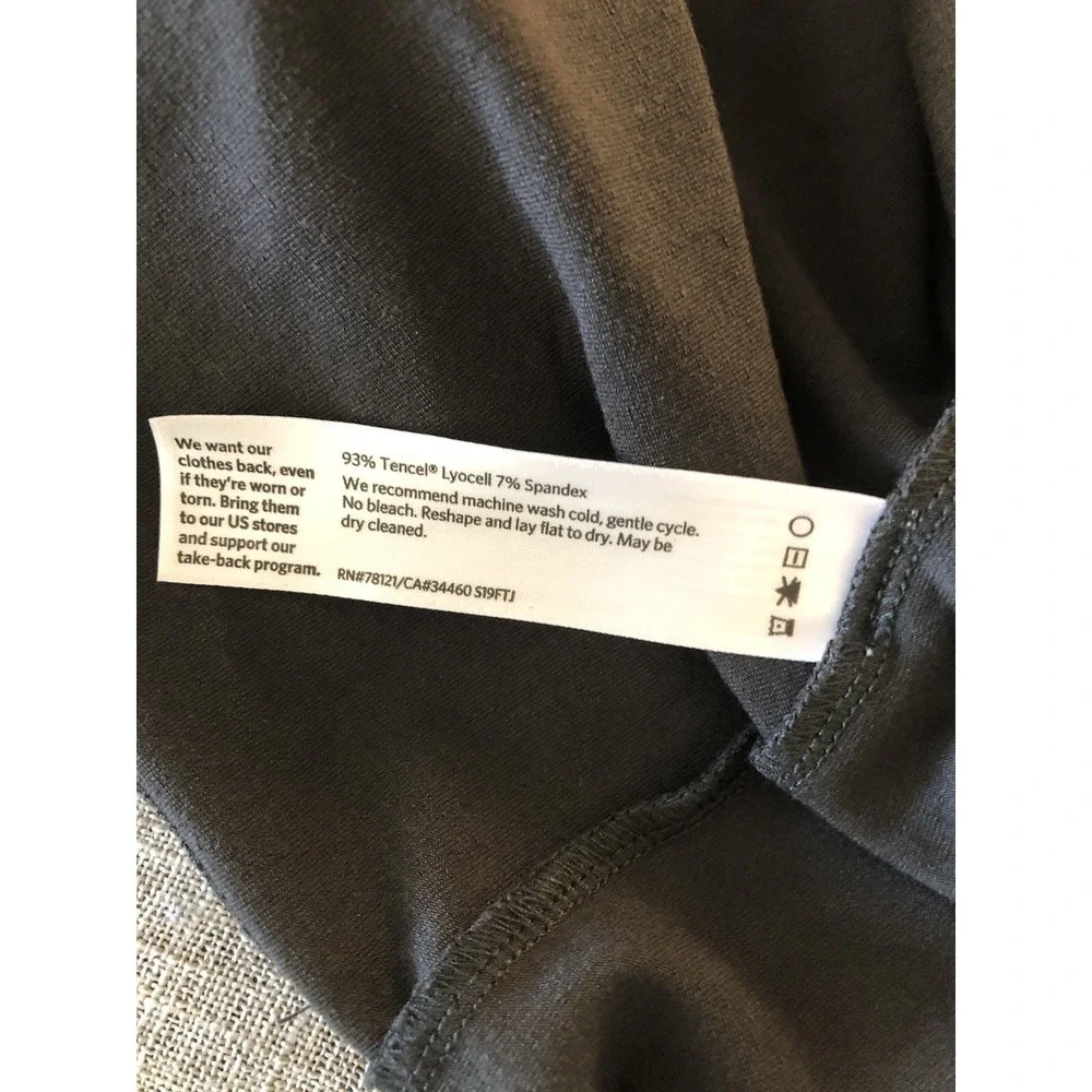Eileen Fisher Skirt Womens 1X Black Tencel Pull On Casual Stretch Career Classic